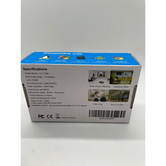 Electype webcam Web camera Full HD1080P Built-In Mic PC Laptop Desktop Video CH - Picture 2 of 4